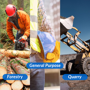 รองเท้าบูทเวลลิงตันกันน้ำน้ำหนักเบา, รองเท้าหัวเหล็กน้ำหนักเบารองเท้าทำงานกันลื่น - Product Image 6