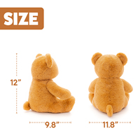 Ours en peluche orange doux avec des pattes, adorable animal en peluche pour cadeau d'enfant et décoration de la maison