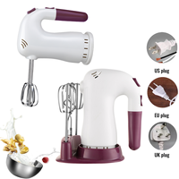 Meilleures ventes : Batteur à gâteau électrique 1 pièce avec moteur AC en cuivre pur, 5 vitesses, bouton d'éjection des fouets et accessoires