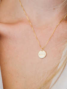 Collar personalizado de disco MAMA de 12MM con fecha, nombre, moneda, chapado en PVD, acero inoxidable y perla, Collar personalizado con moneda - Product Image 3