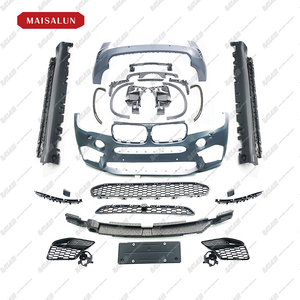 <span class=keywords><strong>X5</strong></span> <span class=keywords><strong>F15</strong></span> a F85 X5M Style Car paraurti Kit per BMW <span class=keywords><strong>X5</strong></span> paraurti anteriori posteriori minigonne laterali ruota Trim scarico - Product Image 1