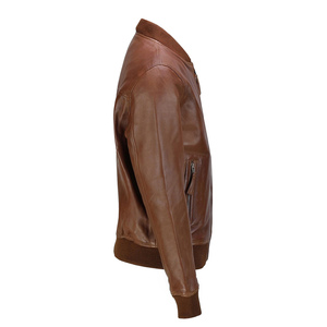 Vêtements en gros OEM/ODM – Blouson en cuir PU style motard avec col à revers et fermeture éclair pour homme, grandes tailles, collection automne/hiver - Product Image 3