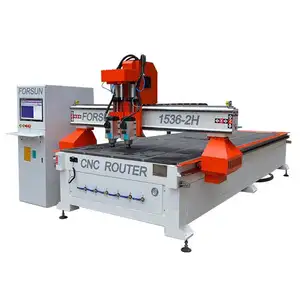 high quality 1325 woodworking cnc router machine price four heads rotary cutting