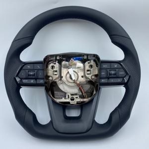 Volante Deportivo de Cuero Negro para <span class=keywords><strong>Lexus</strong></span> <span class=keywords><strong>LC</strong></span> <span class=keywords><strong>500</strong></span> 500h 2016-2026, Mejora Interior, Volante Personalizado - Product Image 1