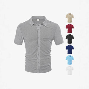 Ropa Masculina Transfronteriza Europea y Americana, Envío TK, Cárdigan de Verano Holgado y Transpirable con Cuello Camisero, Tejido Jacquard - Product Image 5