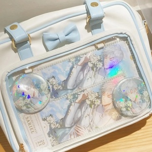 Elegant Style White Gold Embroidery Photo Frame Pin Display Shoulder Fashion Handbag <b>Custom</b> <b>Doll</b> Ita Bag - Product Image 5