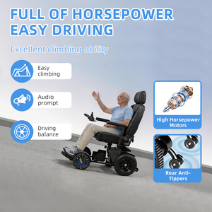 <span class=keywords><strong>Silla</strong></span> <span class=keywords><strong>de</strong></span> <span class=keywords><strong>Ruedas</strong></span> Eléctrica Comercial <span class=keywords><strong>de</strong></span> Alta Resistencia, Capacidad <span class=keywords><strong>de</strong></span> 130 kg, Batería <span class=keywords><strong>de</strong></span> Litio, Plegable Delantera y Trasera, Bajo Mantenimiento, para <span class=keywords><strong>Alquiler</strong></span> en Hospitales - Product Image 2