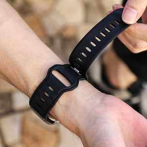 HUanlong สายซิลิโคนระบายอากาศได้ดี, สายนาฬิกาสำหรับ Apple Watch ขนาด42/44/45/49มม. I Watch 8/9/10ยางสั่งทำพิเศษ2สำหรับสาย Apple Watch - Product Image 4