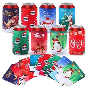 Lot de gobelets isothermes en néoprène pour canettes et bouteilles – Protège-boissons pour bière et autres boissons - Product Image 1