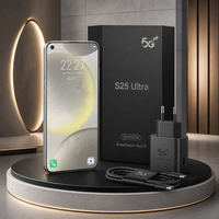 Smartphone Android S25 Ultra 2026 le plus vendu, double SIM double veille HD, téléphone portable 4G/5G avec grand écran LCD de 6,8 pouces