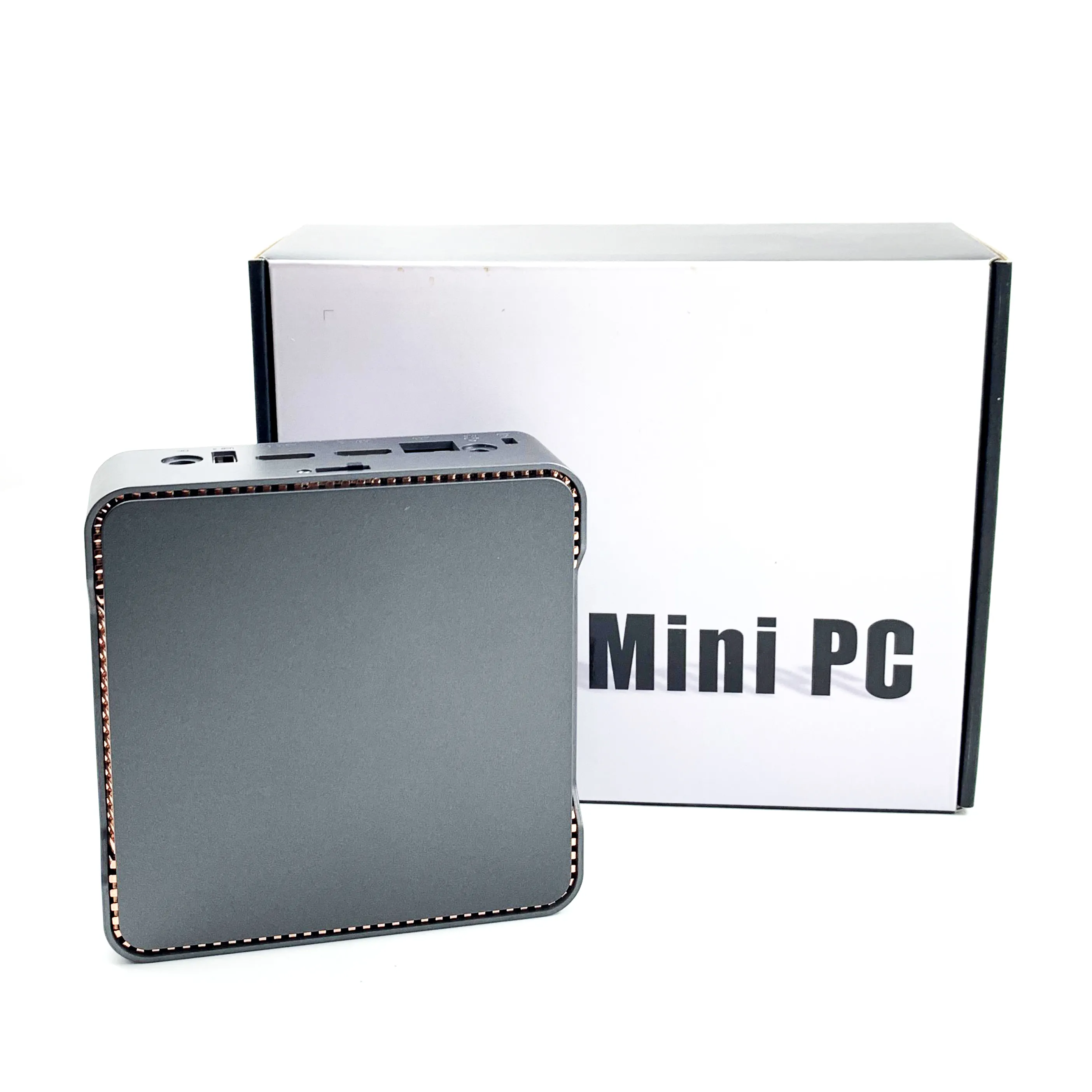 Barato Mini PC N100 Windows10/11 RAM 8GB USB3.0 Tipo-C 4K Dual HD-MI Mini Pocket PC