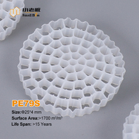 Conectar obtener muestra PE75 K5 HDPE materia prima portador de tratamiento de agua Bio Balls Filter mbbr bio media