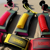 Laisse de planche à pagaie et de surf en TPU personnalisable avec logo, corde de jambe légère pour le surf, marque OEM&ODM
