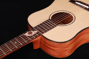 Guitarra Acústica Alston Muse <span class=keywords><strong>D</strong></span>-34E de 34 Pulgadas, Tapa de Abeto Sólido, Mástil de Okoume, Diapasón de Palisandro, Fondo y Lados de Caoba - Product Image 4