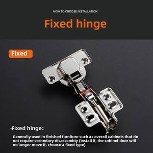 Bisagra Hidráulica <span class=keywords><strong>de</strong></span> Cierre Suave, Bisagra <span class=keywords><strong>de</strong></span> Acero Laminado en Frío <span class=keywords><strong>de</strong></span> 0.8 mm <span class=keywords><strong>de</strong></span> Grosor con Copa <span class=keywords><strong>de</strong></span> 35 mm <span class=keywords><strong>de</strong></span> Diámetro para Gabinetes <span class=keywords><strong>de</strong></span> Cocina y Gimnasio - Product Image 6