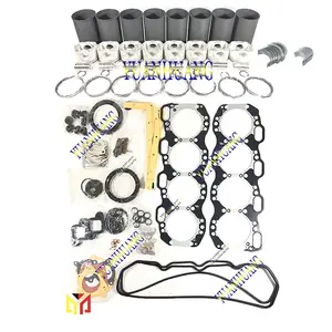 Kit Gasket Lengkap untuk Mesin Ekskavator Diesel, Liner Silinder, Suku Cadang Mesin Ekskavator Diesel 8DC10, Set Gasket Lengkap untuk MITSUBISHI Pickup D-max