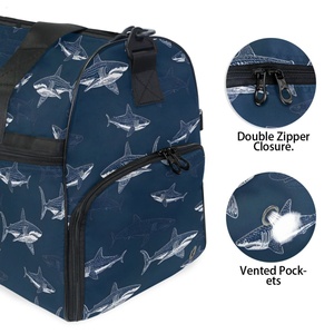 Hawaiian Market Lightweight Portable Business Travel Organiser Bag Football Soft Sport Duffel Bag With Shoes Compartment - Product Image 3