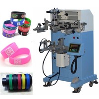 Máquina de Impresión de Serigrafía Semiautomática para Botellas de Vidrio Cilíndricas