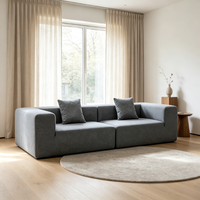 Canapé modulaire multifonctionnel moderne convertible et inclinable, gain de place, pliable par compression sous vide, pour salon, hôtel, villa