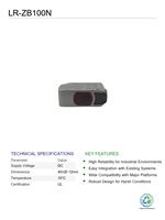 Capteur de distance laser Key-ence LR-ZB100N d'occasion, contrôleur logique programmable, automatisation industrielle