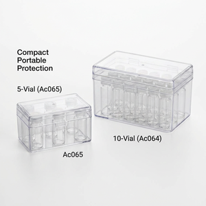 Boîtier rigide en PP à 5 compartiments avec fermeture à pression - Rangement compact et portable pour la distribution en essais cliniques - Product Image 2
