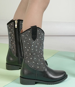 Botas de Invierno para Niña, Estilo Occidental, Forradas de Piel, Cálidas, con Punta Redonda y Caña Larga - Product Image 5