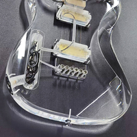 GALYDA TL Entry-Level Electric Guitar-39-Inch Acrylic Body Maple Neck Rosewood Fretboard 6 Strings Beginners Polished Finish