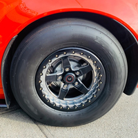 Jantes forgées sur mesure à 5 branches pour la course de dragster, en alliage d'aluminium 6061-T6, pour la tuning de haute performance, 15, 17, 18 pouces