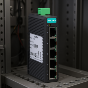 Moxa EDS-205 สวิตช์อีเธอร์เน็ต 5 พอร์ต แบบไม่ต้องจัดการ ติดตั้งบนราง DIN สำหรับเครือข่ายอุตสาหกรรม จ่ายไฟ 24V IEEE 802.3 - Product Image 3