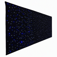 Écran LED DMX512 ignifuge effet ciel étoilé, toile de fond de scène de mariage, décoration de fête, rideau lumineux