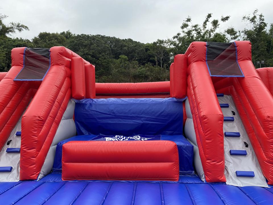 Ninja Warrior Germany PVC Inflatable Obstacle Course Trampoline Bouncer ...