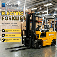 Chariot élévateur électrique à quatre roues de 2 tonnes, couleur personnalisée pour le chargement et le déchargement en entrepôt logistique
