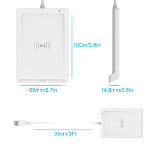 <span class=keywords><strong>Lector</strong></span> de Tarjetas Inteligentes NFC 2 en 1 de Tipo Contacto con Instalación Externa para Tarjetas IC/ID, Tarjetas Bancarias y Declaraciones de Impuestos - Product Image 5
