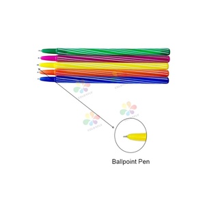 Çin ucuz tükenmez kalem Biros kırmızı mavi siyah klasik görünüm okul öğrenciler ofis için uygun - Product Image 5
