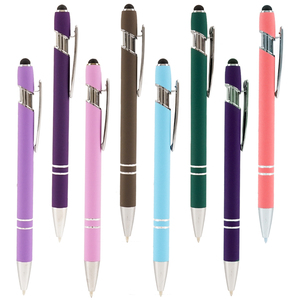 Promotional Gifts Soft Rubber Touch Luxury Ball <b>Pen</b> Custom Logo Business Office Metal Stylus <b>Ballpoint</b> <b>Pens</b> - Product Image 4
