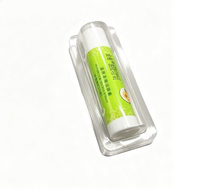 Boîte d'emballage de présentation pliable en plastique PET recyclé pour couches jetables transparentes en blister, tube crème petit format, emballage de détail individuel