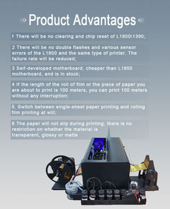 Eizoulyn New UV máy in phun A3/A4 Kích thước độ phân giải cao tự động Label & cuộn phim máy in - Product Image 4