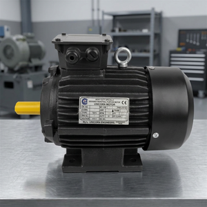 มอเตอร์เหนี่ยวนำไฟฟ้ากระแสสลับเฟสเดียว 1 กิโลวัตต์ 415 โวลต์ แบบติดตั้งบนฐานขนาด 130 มม. ประสิทธิภาพ IE2 มอเตอร์อุตสาหกรรมไฟฟ้ากระแสสลับ 380-440 โวลต์ แบบติดตั้งบนฐาน - Product Image 3