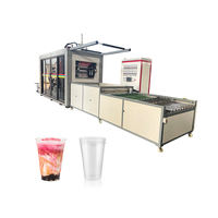 Machine de production en série de gobelets jetables en PET/PP pour boissons à emporter, machine de thermoformage de gobelets en plastique, machine de fabrication de gobelets en plastique