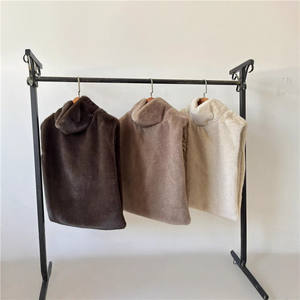 महिलाओं को कॉलर नकली फर बनिच ठोस उच्च कॉलर स्लीवलेस ढीले कमर वाली <span class=keywords><strong>2026</strong></span> नई महिला दैनिक स्ट्रीट शॉर्ट वेस्ट - Product Image 4