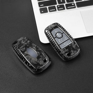 Étui pour clé de voiture en fibre de carbone adapté à Ford Edge Focus ST ECOSPORT Expedition Explorer F-150 Raptor F-250-F-550 Fusion Mustang Ranger - Product Image 3