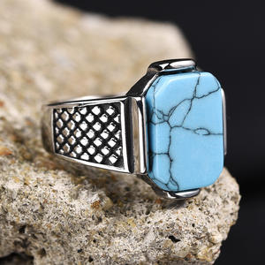 Мужские женские кольца высокого качества из нержавеющей стали агат кольцо классический стиль драгоценный камень Обручальное Кольцо Различные стили доступны - Product Image 3