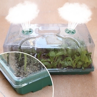 Kit de clonage de graines en dôme en plastique PET haute transparence, couvercle de germination, dôme d'humidification, propagation de semis de jardin, usage domestique 54x28x17cm