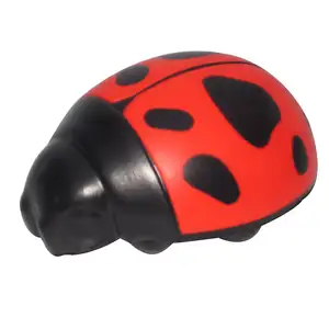 Vente en gros d'insectes animaux imprimés coccinelles anti-stress coccinelle balle anti-stress personnalisée de haute qualité pour les enfants