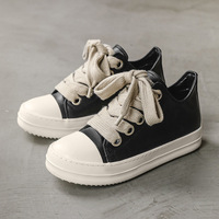 Chaussures décontractées pour hommes, style sport et marche, style Hong Kong, à semelle épaisse et souple, résistantes à l'usure, noir et blanc, prix d'usine