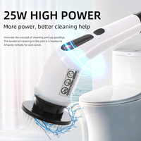 Brosse de Nettoyage Électrique Rotative Portable Automatique pour Cuisine, Brosse de Récurage Électrique à Main avec Rechargeur
