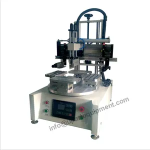 1 Color 4 Station Rotary Screen Print Machine Auto Turntable Metal Plate Screen Printing Machine Label Printing Machine For Sale