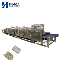 Horno de microondas continuo de túnel de escala industrial multifunción horno de secado de microondas tipo cinta transportadora