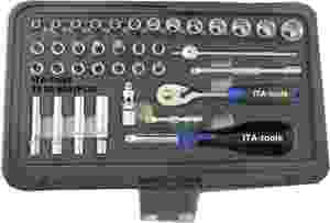 Kit d'outils avec poignée à cliquet 72T 1/4 "Dr. 37 pièces - Product Image 3