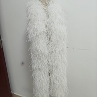 Boa en plumes d'autruche colorées de qualité supérieure 1-30 plis, lourd et moelleux, pour costume, châle, déguisement de carnaval, robe de soirée, décoration de robe de mariée